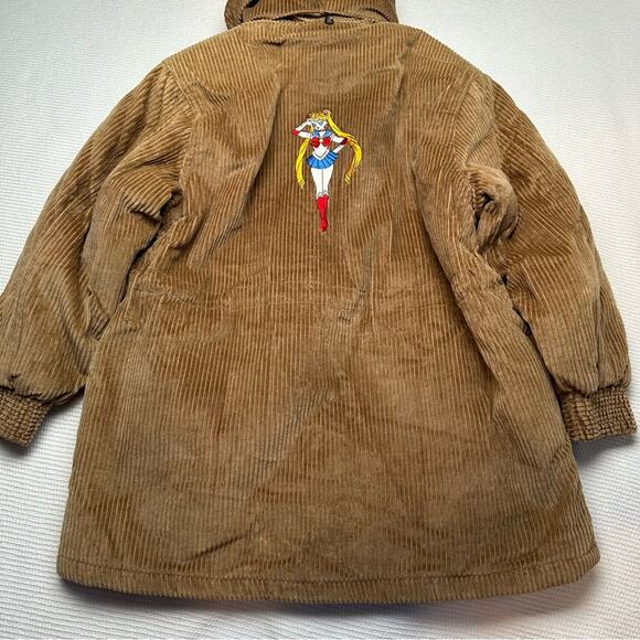 Vintage modern times sailor moon corduroy cropped sleeve jacket - Picture 3 of 9